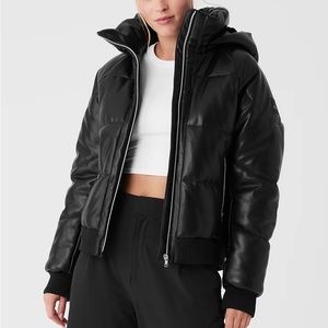 ALO-Faux Leather Boss Puffer